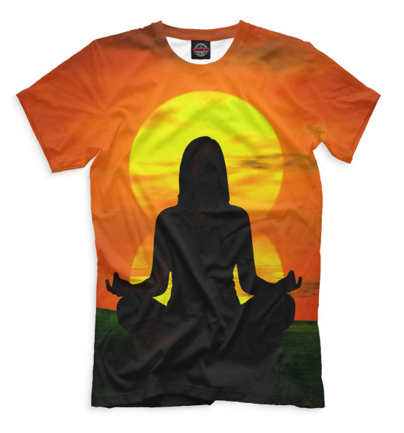 Мужская футболка с изображением Эзотерика цвета Черный