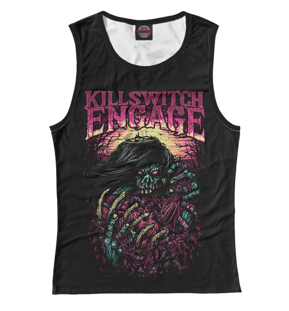 Майка для девочки с изображением Killswitch Engage цвета Белый
