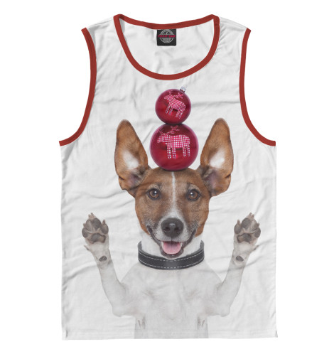 

Майки Print Bar, Белый, Джек Рассел