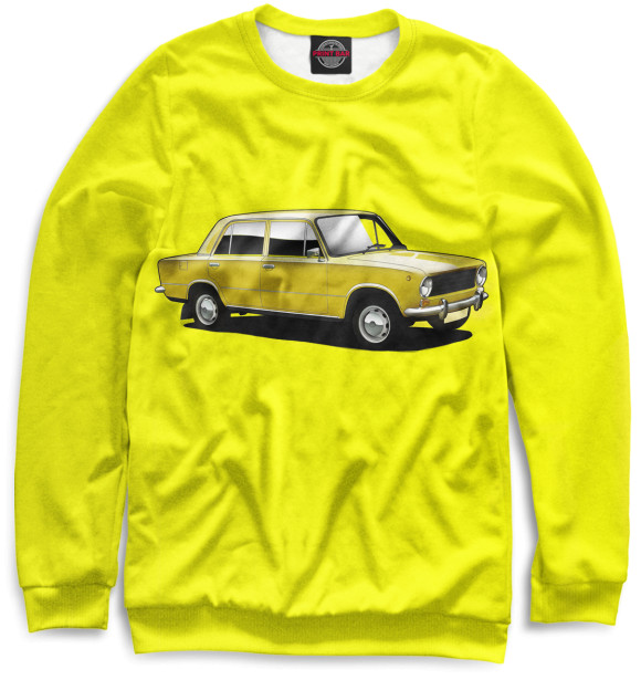 Мужской свитшот с изображением LADA цвета Белый