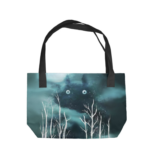 Пляжная сумка с изображением Тоторо цвета 