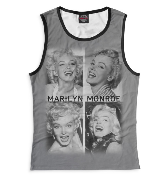 Майка для девочки с изображением Marilyn Monroe цвета Белый
