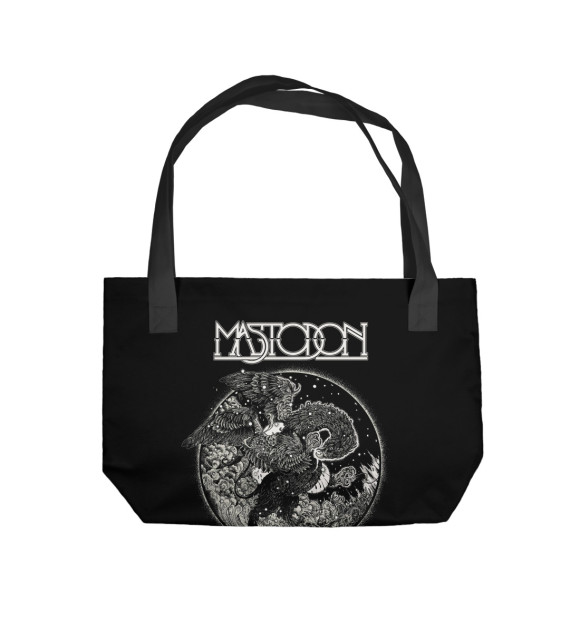 Пляжная сумка с изображением Mastodon цвета 