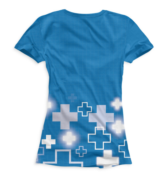 Женская футболка с изображением Медсестра цвета Белый