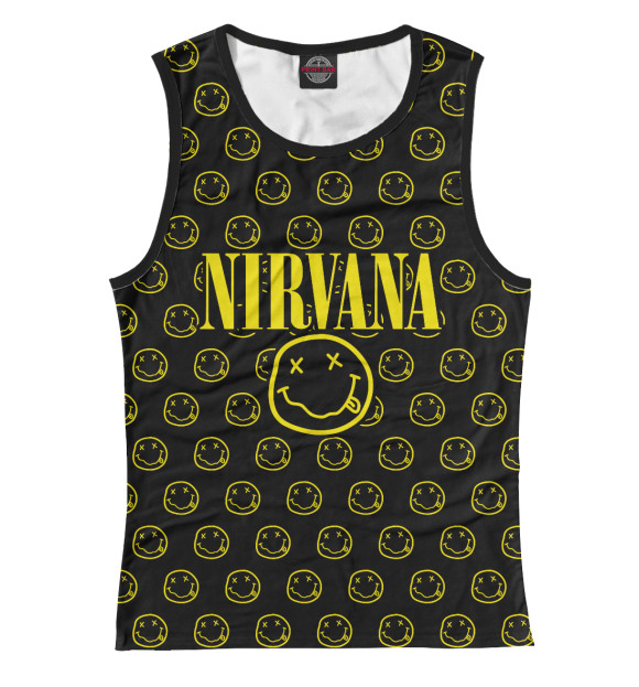 Майка для девочки с изображением Nirvana Forever цвета Белый