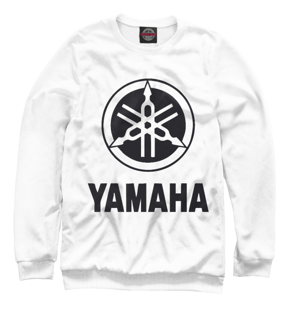 Свитшот для мальчиков с изображением Yamaha цвета Белый