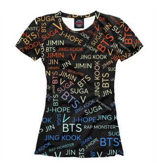 Футболка для девочек BTS