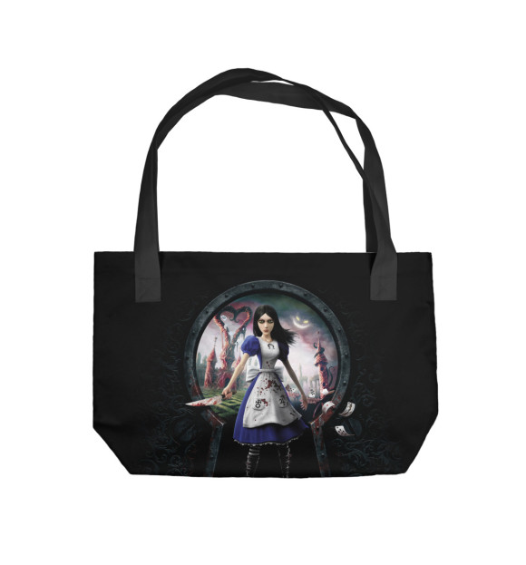 Пляжная сумка с изображением Alice: Madness Returns цвета 
