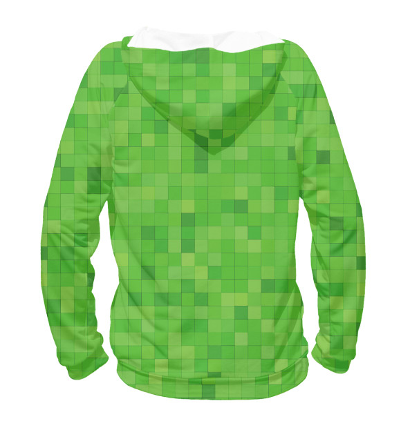 Мужское худи с изображением Minecraft цвета Белый