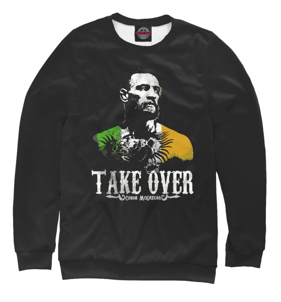 Женский свитшот с изображением Conor McGregor цвета Белый