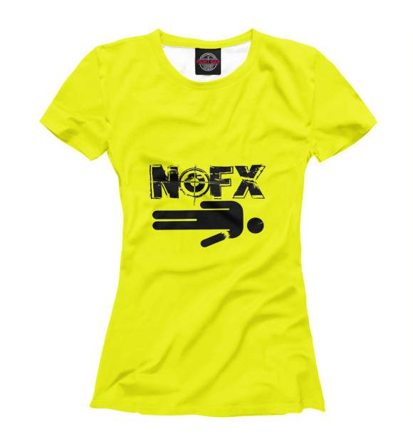 Женская футболка с изображением Nofx цвета Белый