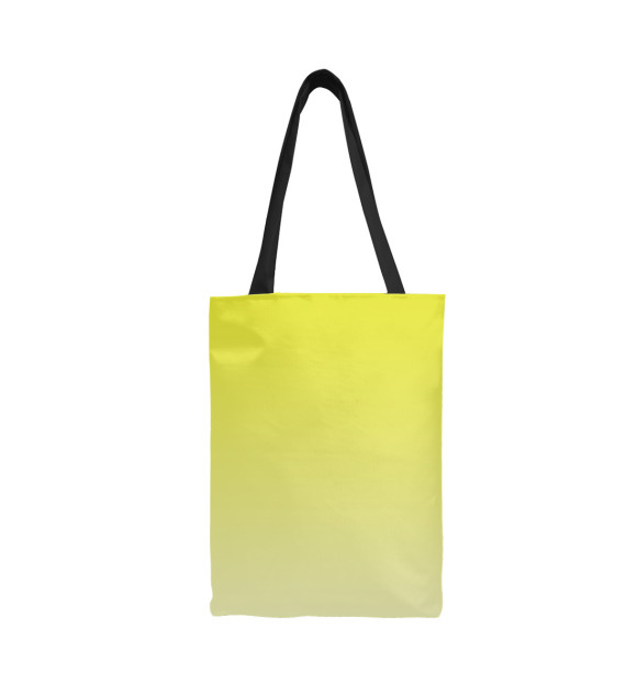 Сумка-шоппер с изображением Градиент Желтый в Белый цвета 