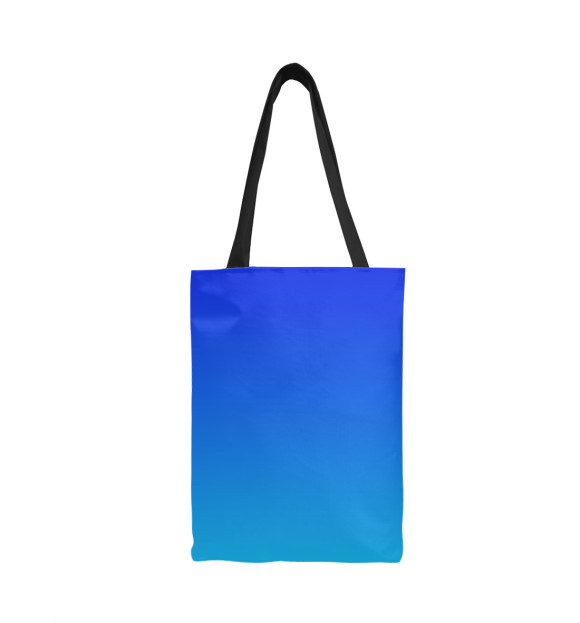 Сумка-шоппер с изображением Градиент: Синий в Голубой цвета 