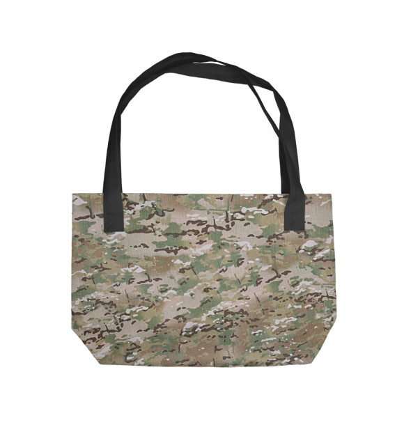 Пляжная сумка с изображением Камуфляж цвета 