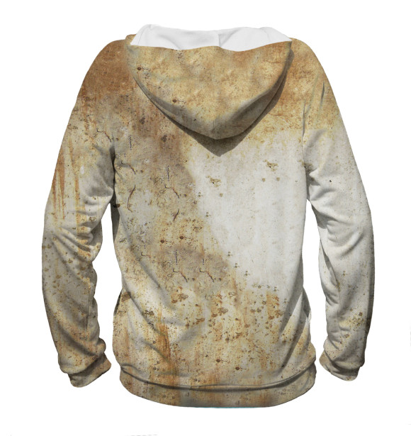 Мужское худи с изображением Микеланджело цвета Белый