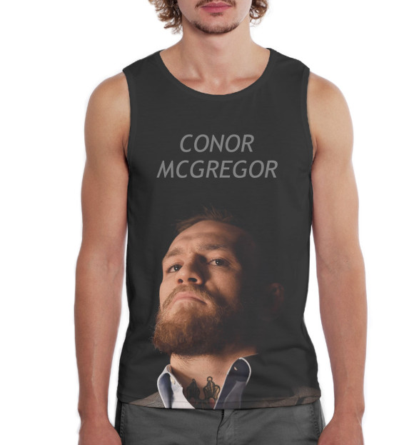 Мужская майка с изображением Conor McGregor цвета Белый