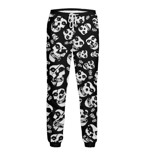 Мужские спортивные штаны с притом The Misfits цвета Белый Мужские спортивные штаны с изображением The Misfits цвета Белый