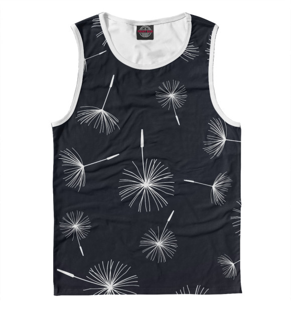 Майка для мальчика с изображением Одуванчик цвета Белый