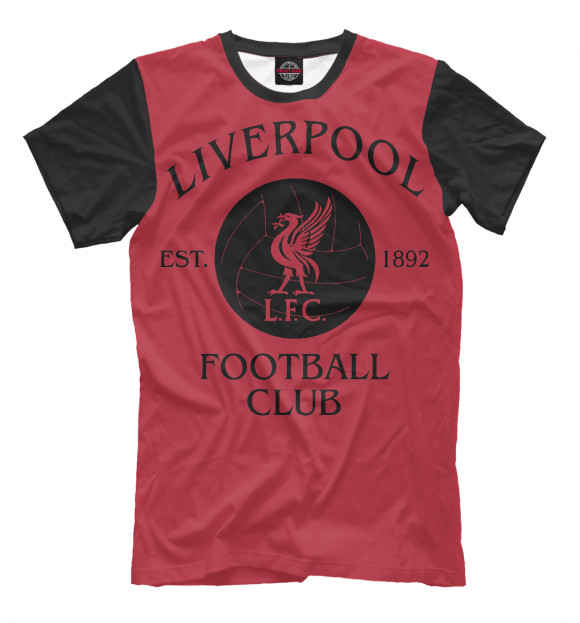 Мужская футболка с изображением Liverpool цвета Светло-коричневый