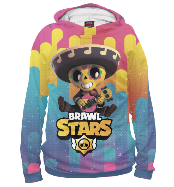 Женское худи с изображением Brawl Stars Poco цвета Белый