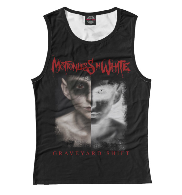 Майка для девочки с изображением Motionless In White цвета Белый