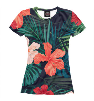 Женская футболка Tropical island