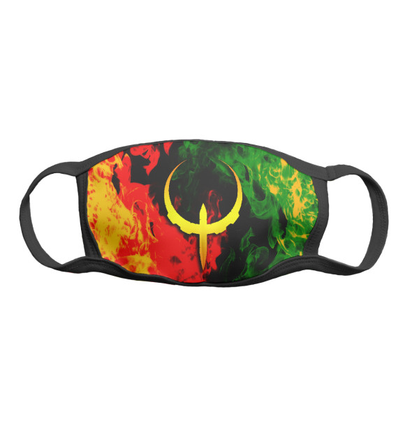 Маска тканевая с изображением QUAKE цвета Белый