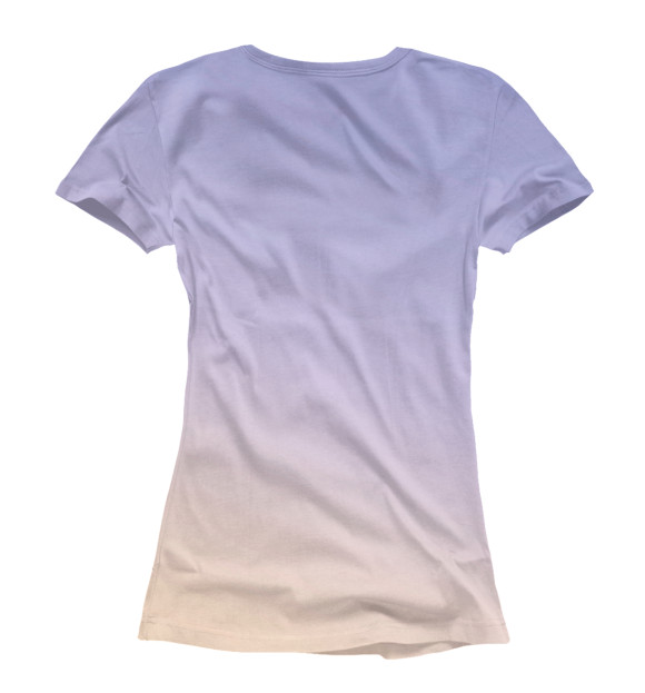 Женская футболка с изображением Форма голоса цвета Белый