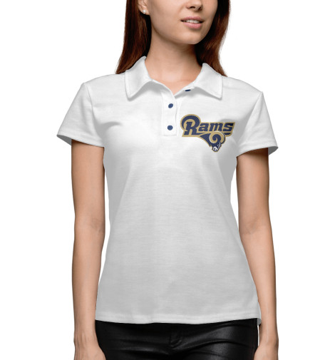 

Поло Print Bar, Белый, Los Angeles Rams