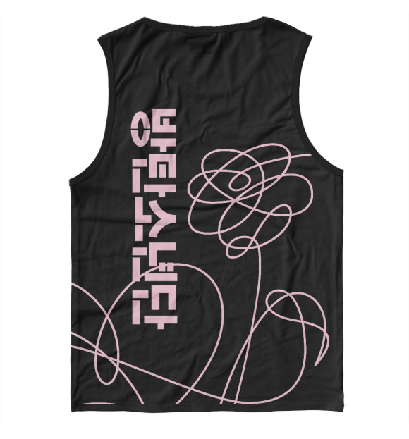 Мужская майка с изображением BTS цвета Белый