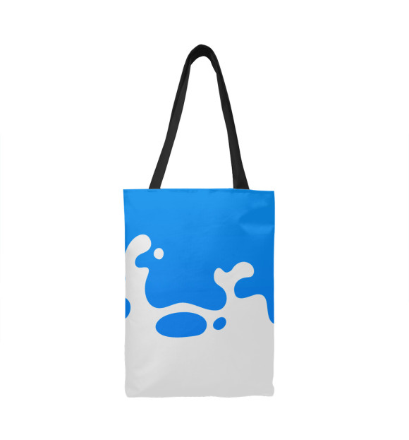 Сумка-шоппер с притом Молоко цвета  Сумка-шоппер с изображением Молоко цвета