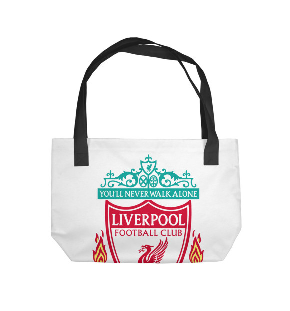 Пляжная сумка с изображением Ливерпуль цвета 