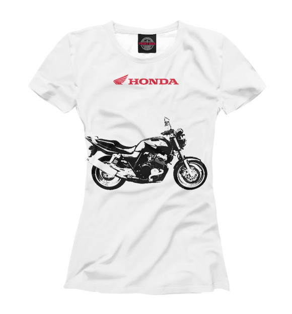 Футболка для девочек с изображением CB400 цвета Белый