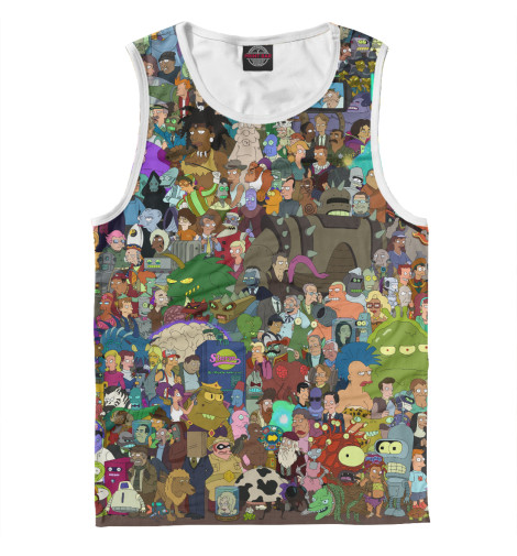 

Майки Print Bar, Белый, Все герои