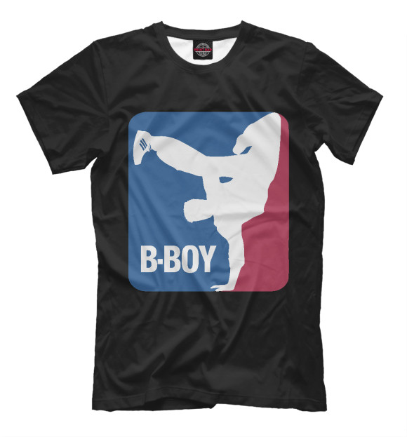 Мужская футболка с изображением B-Boy цвета Черный
