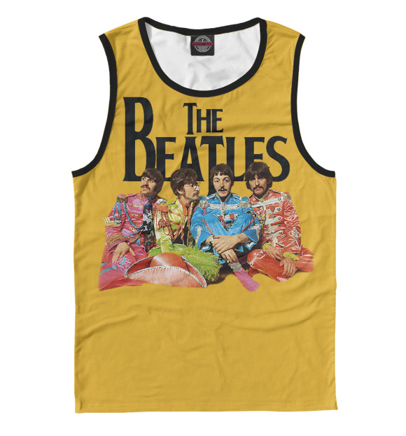 Майка для мальчика с притом The Beatles цвета Белый Майка для мальчика с изображением The Beatles цвета Белый