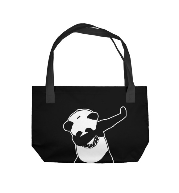 Пляжная сумка с изображением Panda dab цвета 