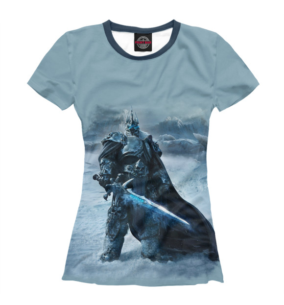 Футболка для девочек с изображением король лич цвета Белый