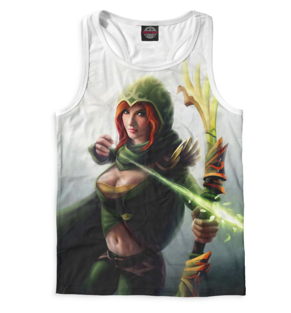 Мужская майка-борцовка с притом Windranger цвета Белый Мужская майка-борцовка с изображением Windranger цвета Белый