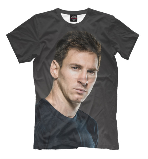 Мужская футболка с изображением Messi цвета Молочно-белый