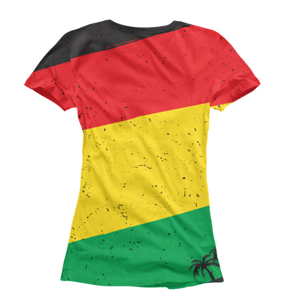 Футболка для девочек с изображением Reggae цвета Белый