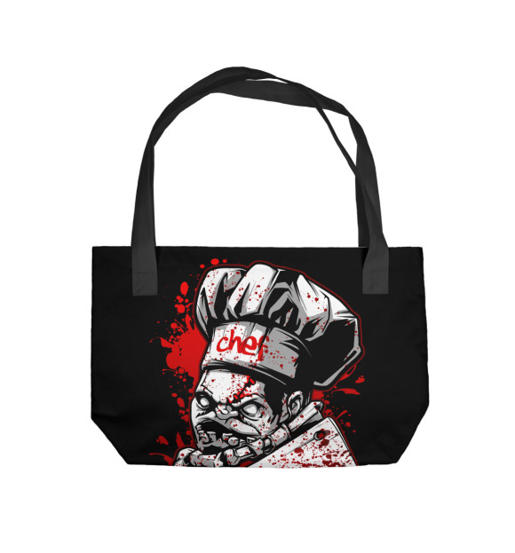 Пляжная сумка с изображением Pudge цвета 