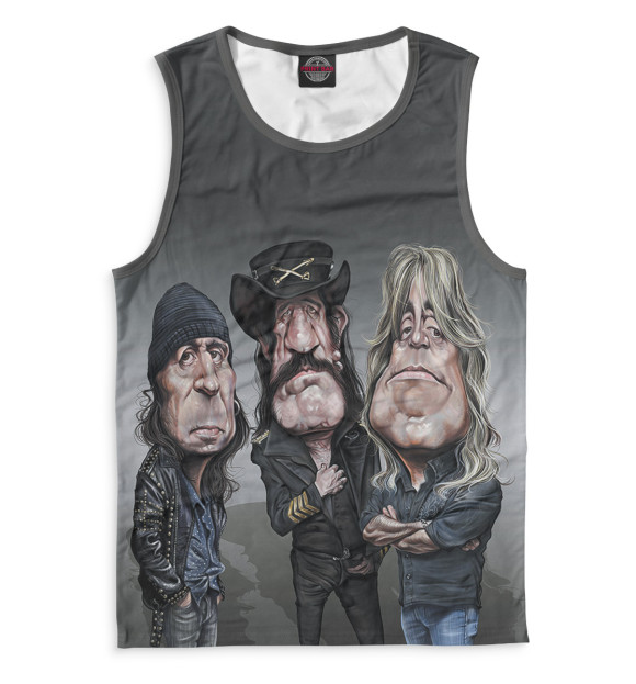 Мужская майка с притом Motorhead цвета Белый Мужская майка с изображением Motorhead цвета Белый