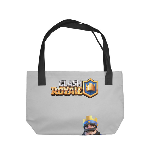 Пляжная сумка с изображением Clash Royale цвета 