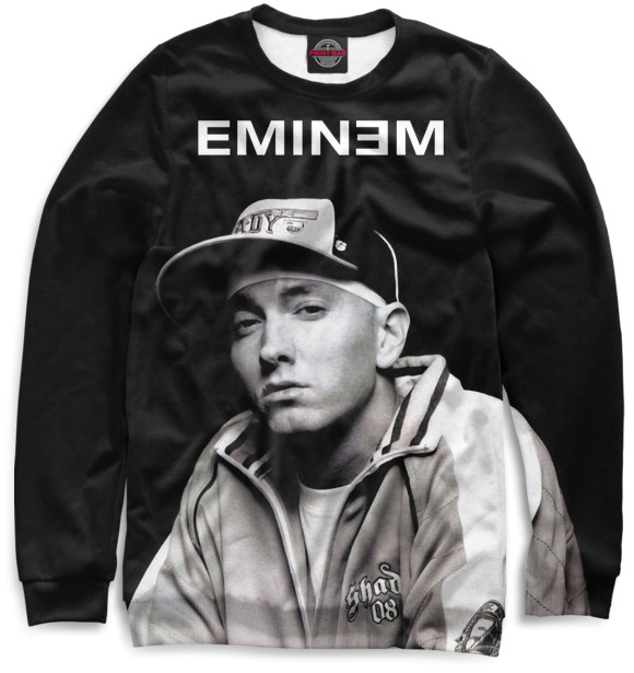 Свитшот для мальчиков с изображением Eminem цвета Белый