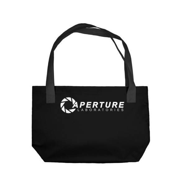 Пляжная сумка с изображением Aperture Laboratories цвета 