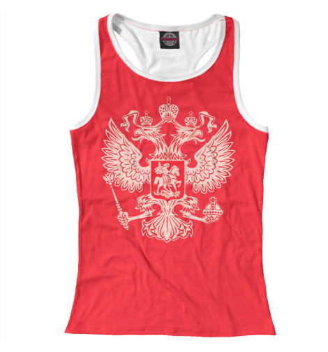

Майки борцовки Print Bar, Белый, герб на красном