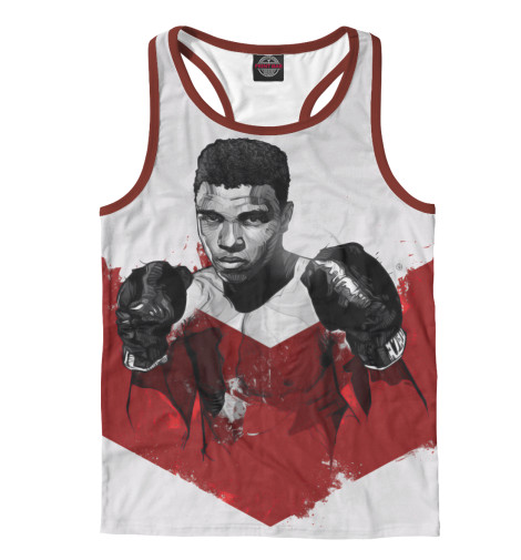 

Майки борцовки Print Bar, Белый, Muhammad Ali