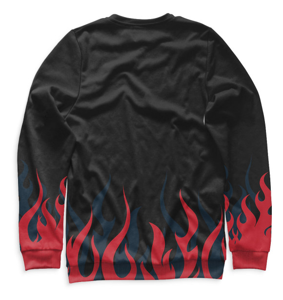 Мужской свитшот с изображением Пауэрлифтинг цвета Белый