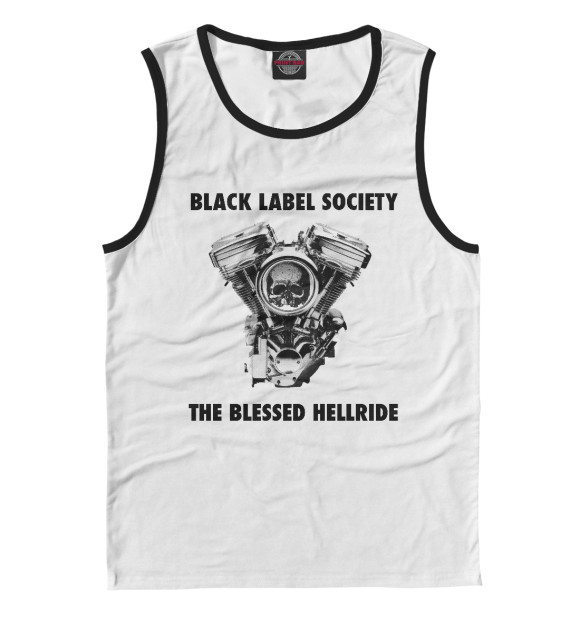 Майка для мальчика с притом Zakk Wylde BLS blessed hellride цвета Белый Майка для мальчика с изображением Zakk Wylde BLS blessed hellride цвета Белый